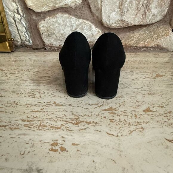 Sam & Libby block heel black pumps  size 8 - Picture 4 of 12